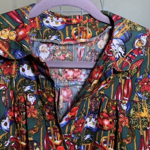 Unique! Handmade Christmas Theme Shirt/Top - Picture 9 of 10